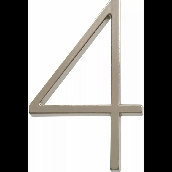 Hillman Distinction 5" Numbers Brushed Nickel 1 Pc - Picture 7 of 7